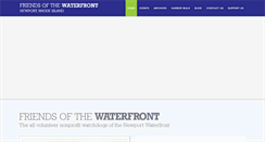 Desktop Screenshot of newportwaterfront.org