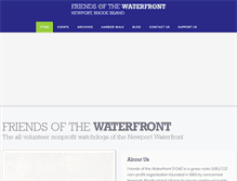 Tablet Screenshot of newportwaterfront.org